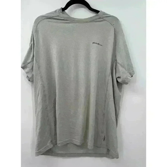 Eddie Bauer Motion Men's XL Gray Freedry Active Short Sleeve Athletic Tee - Picture 1 of 4
